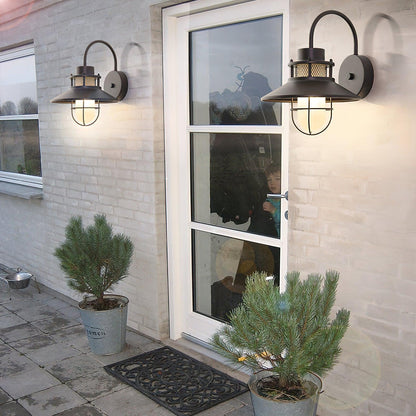Lámpara de Pared Exterior Felix | Luminaria Industrial Impermeable