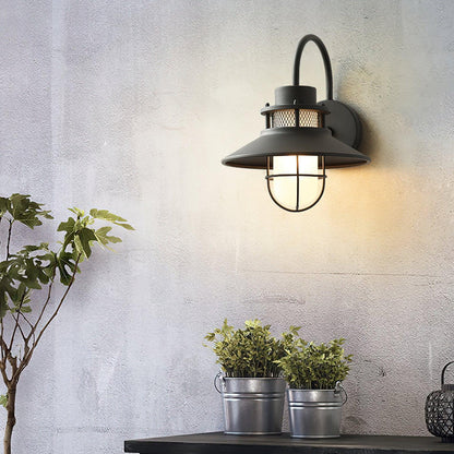 Lámpara de Pared Exterior Felix | Luminaria Industrial Impermeable