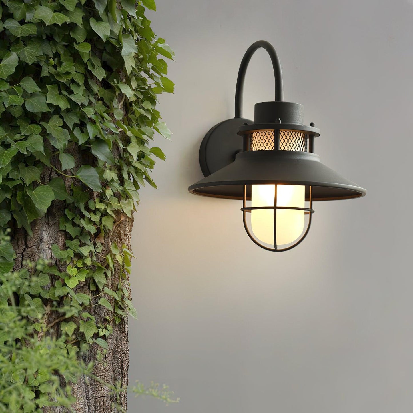 Lámpara de Pared Exterior Felix | Luminaria Industrial Impermeable