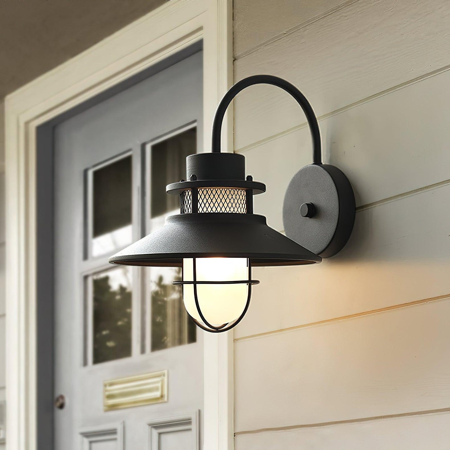 Lámpara de Pared Exterior Felix | Luminaria Industrial Impermeable
