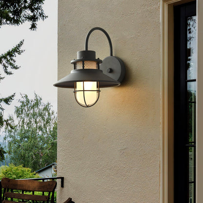 Lámpara de Pared Exterior Felix | Luminaria Industrial Impermeable