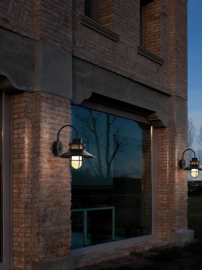 Lámpara de Pared Exterior Felix | Luminaria Industrial Impermeable