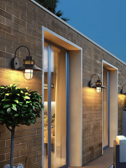 Lámpara de Pared Exterior Felix | Luminaria Industrial Impermeable