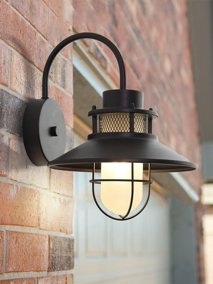 Lámpara de Pared Exterior Felix | Luminaria Industrial Impermeable