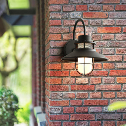 Lámpara de Pared Exterior Felix | Luminaria Industrial Impermeable