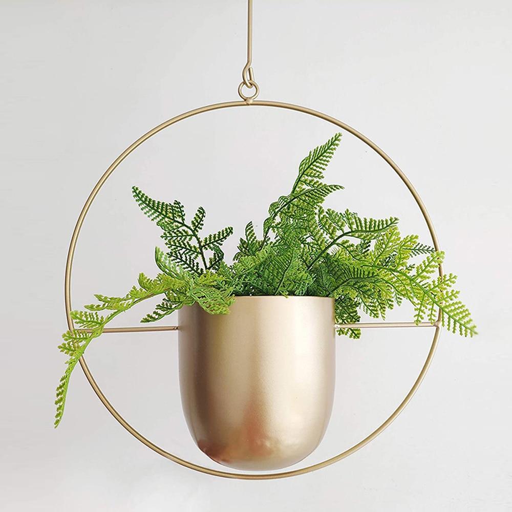 Macetero colgante FloraFrame | Diseño moderno minimalista de hierro