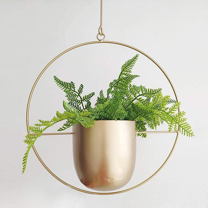 Macetero colgante FloraFrame | Diseño moderno minimalista de hierro