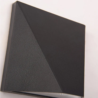 Lámpara de Pared LED Negra Moderna | Lámpara Exterior de Aluminio Impermeable 5W