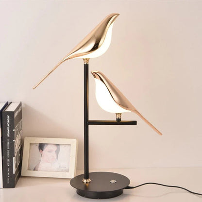 Lámpara de Pared Golden Birdlight | Aplique de Pared Nórdico Moderno con LED