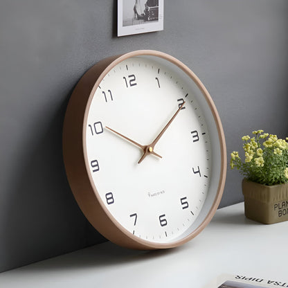 Reloj de Pared Nórdico | Diseño Minimalista con Marco de Madera