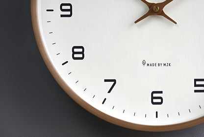 Reloj de Pared Nórdico | Diseño Minimalista con Marco de Madera