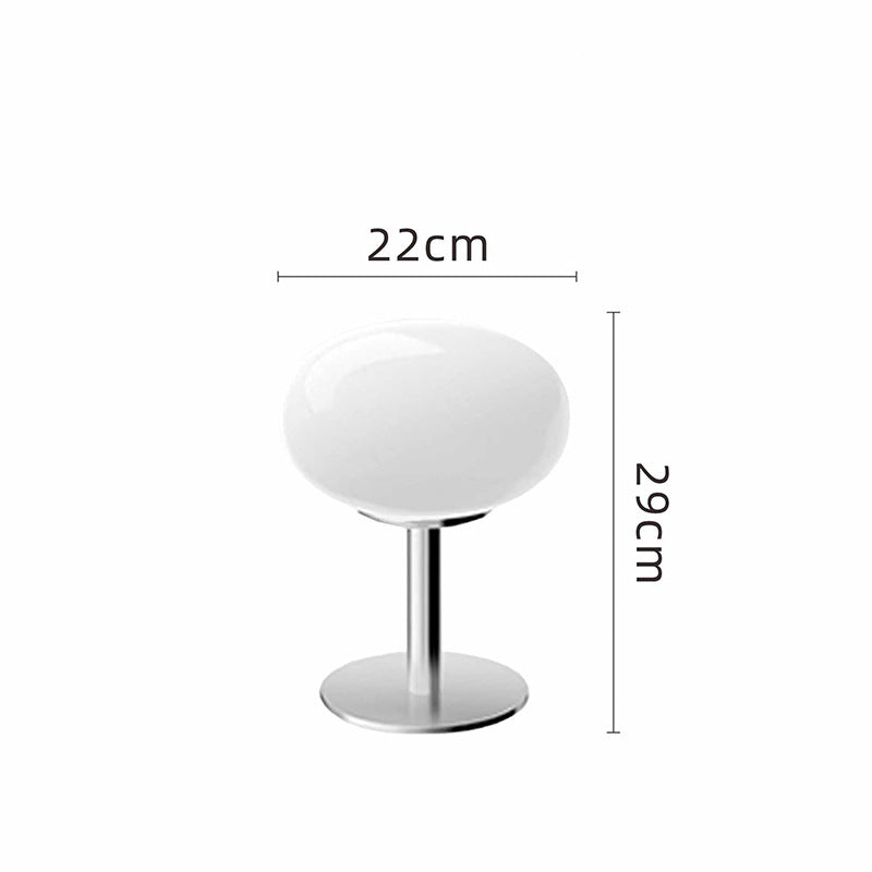 Lámpara de mesa de vidrio de diseñador italiano | Luz de acento moderna con estilo retro