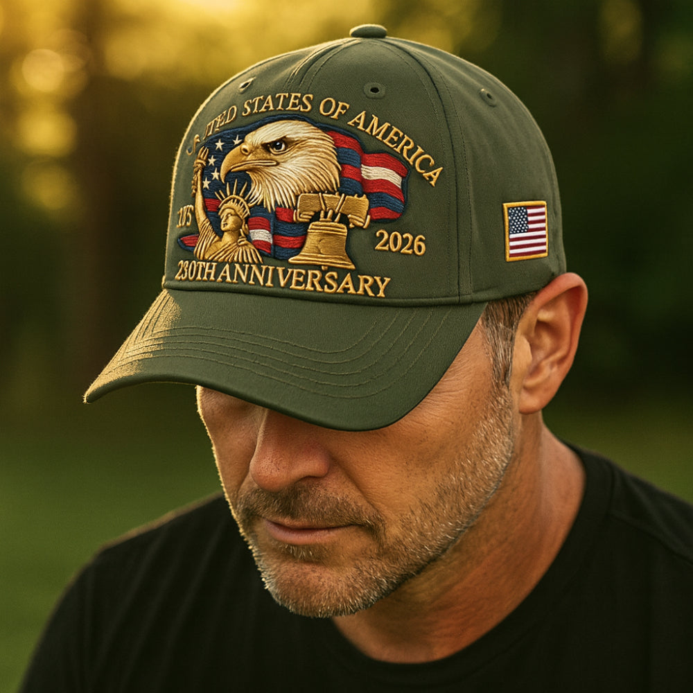 Gorra de béisbol para veteranos de hombre con bordado de águila