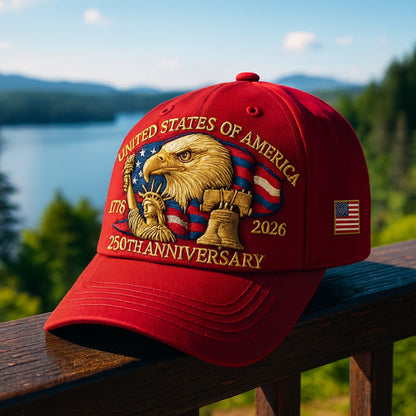 Gorra de béisbol para veteranos de hombre con bordado de águila