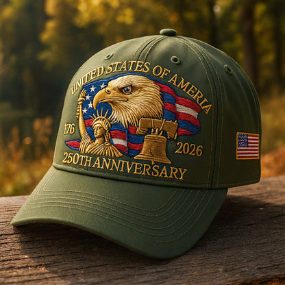 Gorra de béisbol para veteranos de hombre con bordado de águila