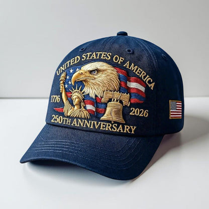 Gorra de béisbol para veteranos de hombre con bordado de águila