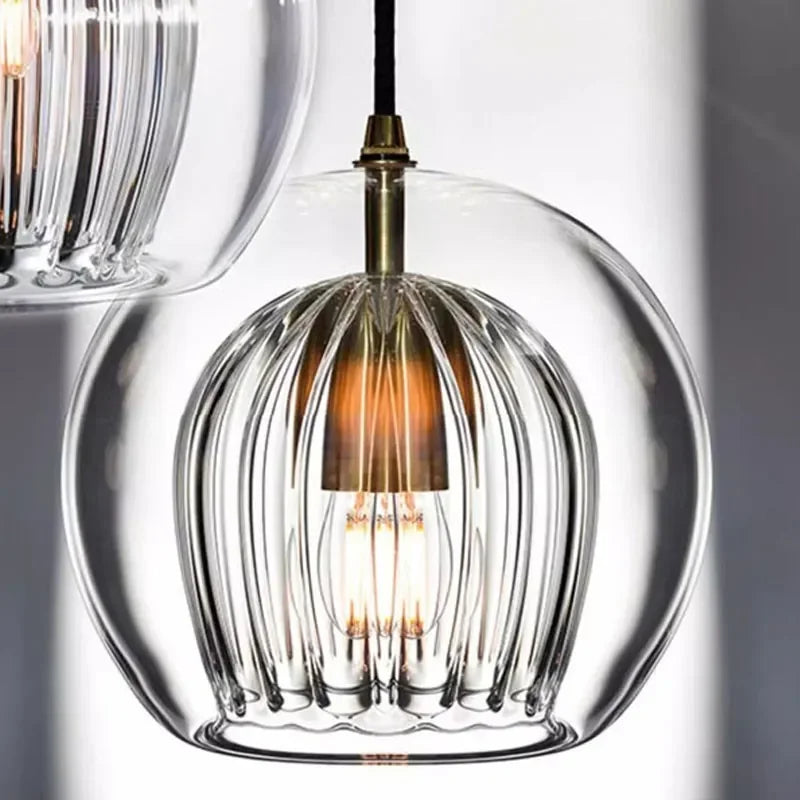 Lámpara colgante de vidrio moderna | Iluminación ambiental elegante