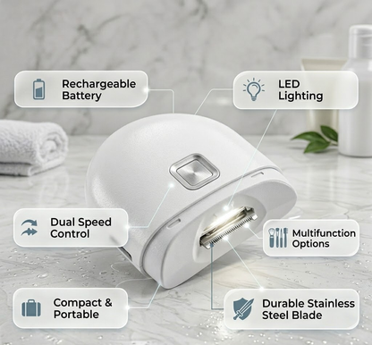 Cortaúñas Eléctrico Recargable  Luz LED