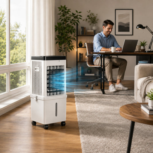 Aire Acondicionado Portátil BTU Enfriamiento Evaporativo Compacto