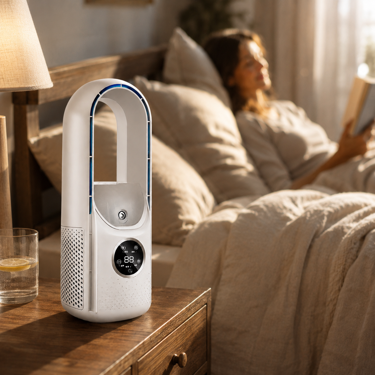 Ventilador portátil de enfriamiento aire acondicionado sin aspas