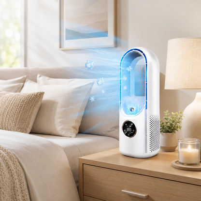 Aire Acondicionado Portátil Ventilador de Escritorio Sin Aspas