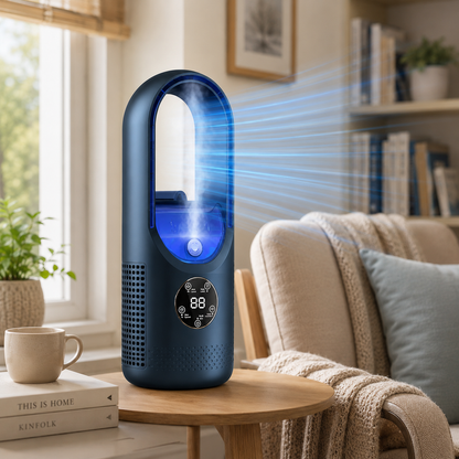 Aire acondicionado portátil mini ventilador de escritorio sin aspas