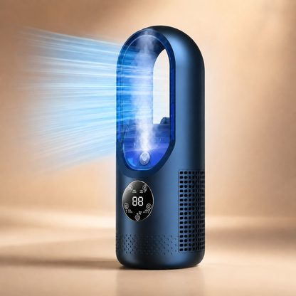 Aire Acondicionado Portátil Mini Ventilador de Plástico sin Aspas
