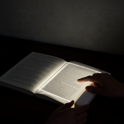 Lámpara de lectura LED para libro, ultrafina, recargable por USB