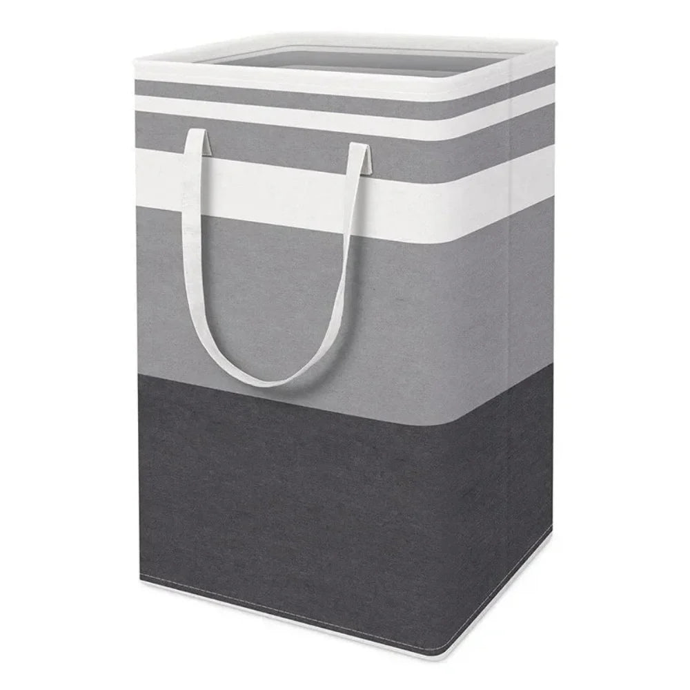 Lauva | Cesto de ropa impermeable de 75L | Cesto plegable de tela con asas