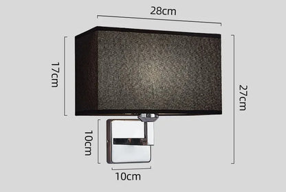 Lámpara de pared con luz de lectura | Aplique de pared para cabecera E27