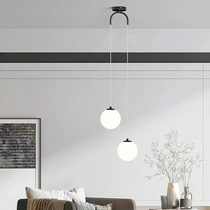Lámpara Colgante Luna | Diseño Nórdico Moderno de Globo de Vidrio