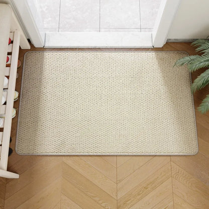 Felpudo exterior de yute falso | Alfombra de entrada resistente