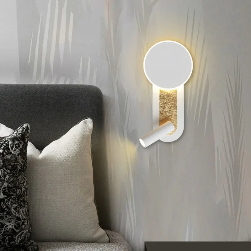 Luz de Pared HaloBeam | Diseño Nórdico Moderno con Doble LED