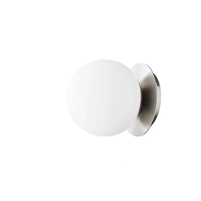 Lámpara de Pared de Cristal Nordic Globe | Luz Minimalista Moderna para Baño y Dormitorio