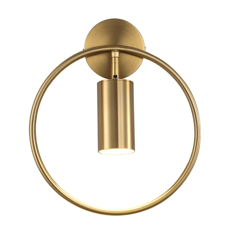 Lámpara de Pared Halo | Diseño Minimalista Nórdico en Oro