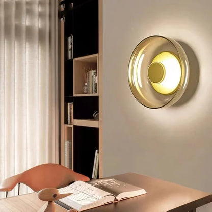 Aplique de Pared LED Nordic Glass | Lámpara de Pared Decorativa Redonda Moderna