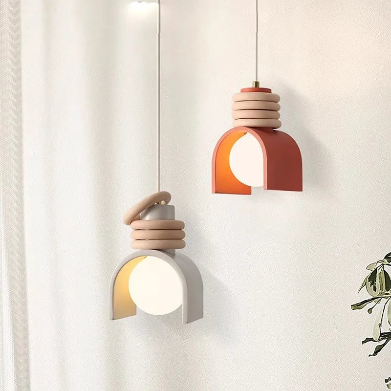 Lámpara Colgante Wabi-Sabi | Diseño Minimalista Japonés en Resina