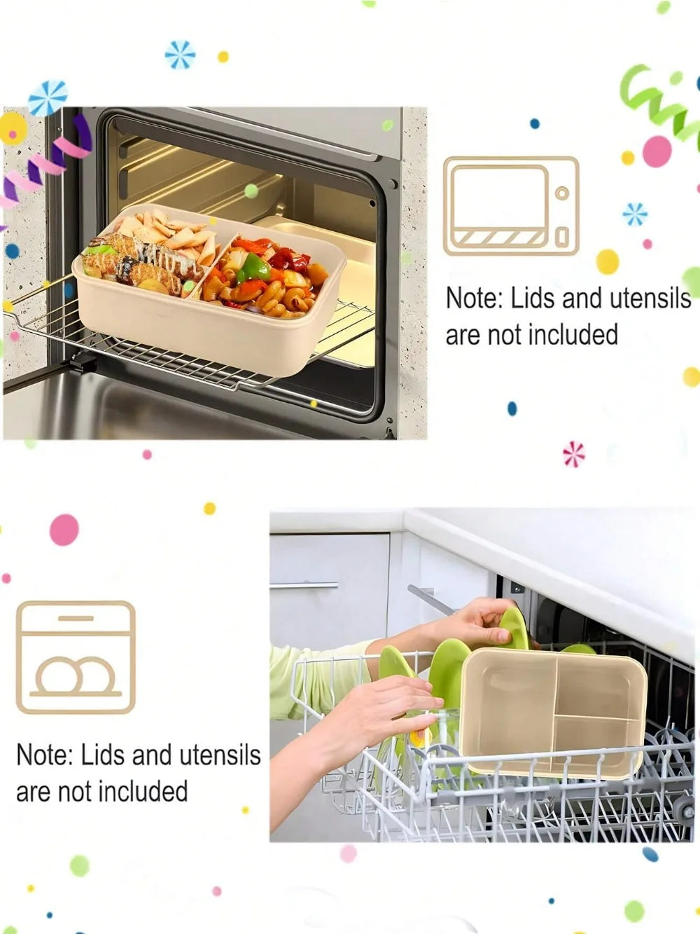 MealMate | Caja Bento para Almuerzo con Utensilios | 4 Compartimentos y Diseño Antiderrames