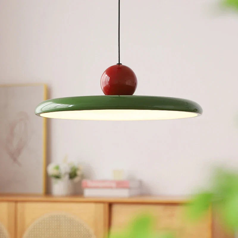 Lámpara Colgante Platillo Volador Nórdico | Lámpara de Techo LED Estilo Crema