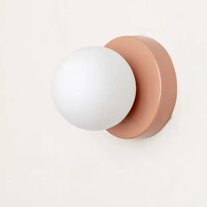 Lámpara de Pared LED Macaron | Aplique Moderno de Vidrio de Colores