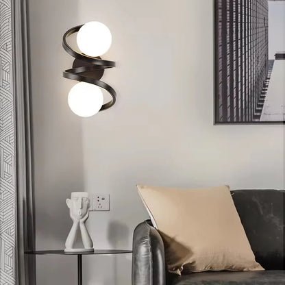 Lámpara de Pared Astra | Diseño Moderno de Globo LED Dual
