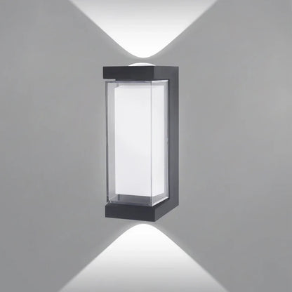Lámpara de Pared LED Moderna | Aplique Exterior Impermeable con Luz Arriba y Abajo