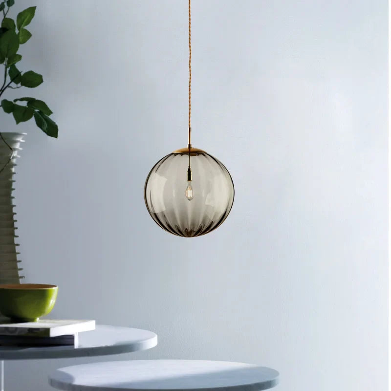 Lámpara Colgante de Bola de Cristal Moderna | Elegancia Nórdica para Cada Espacio