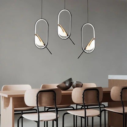 Lámpara Colgante Urraca | Diseño Nórdico de Pájaro LED