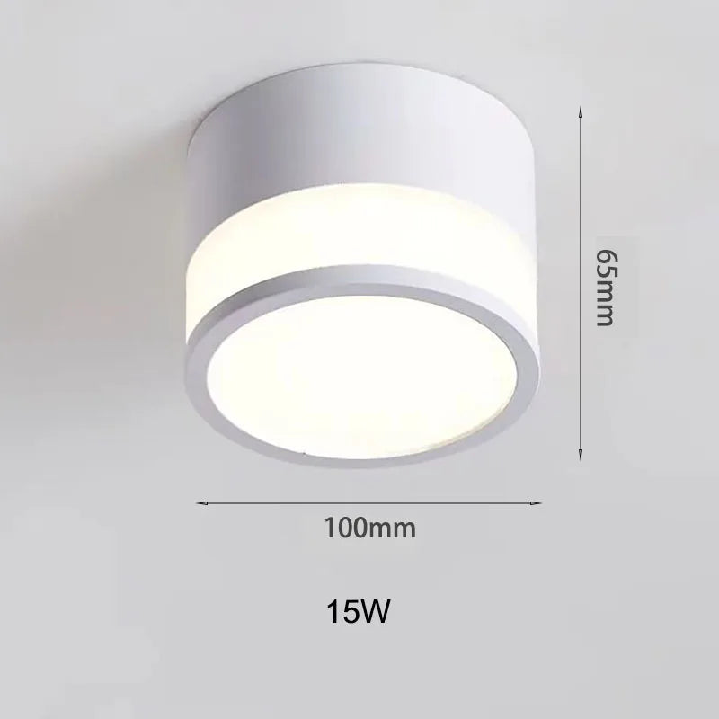 Luz empotrada LED de superficie Nordic | Luz de techo 9W / 15W