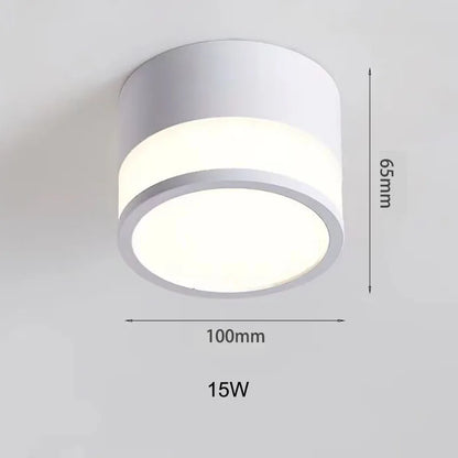 Luz empotrada LED de superficie Nordic | Luz de techo 9W / 15W