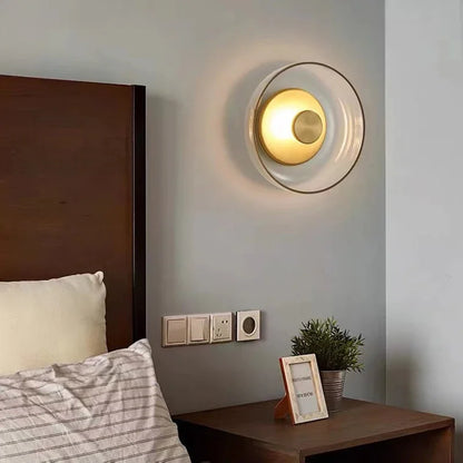 Aplique de Pared LED Nordic Glass | Lámpara de Pared Decorativa Redonda Moderna