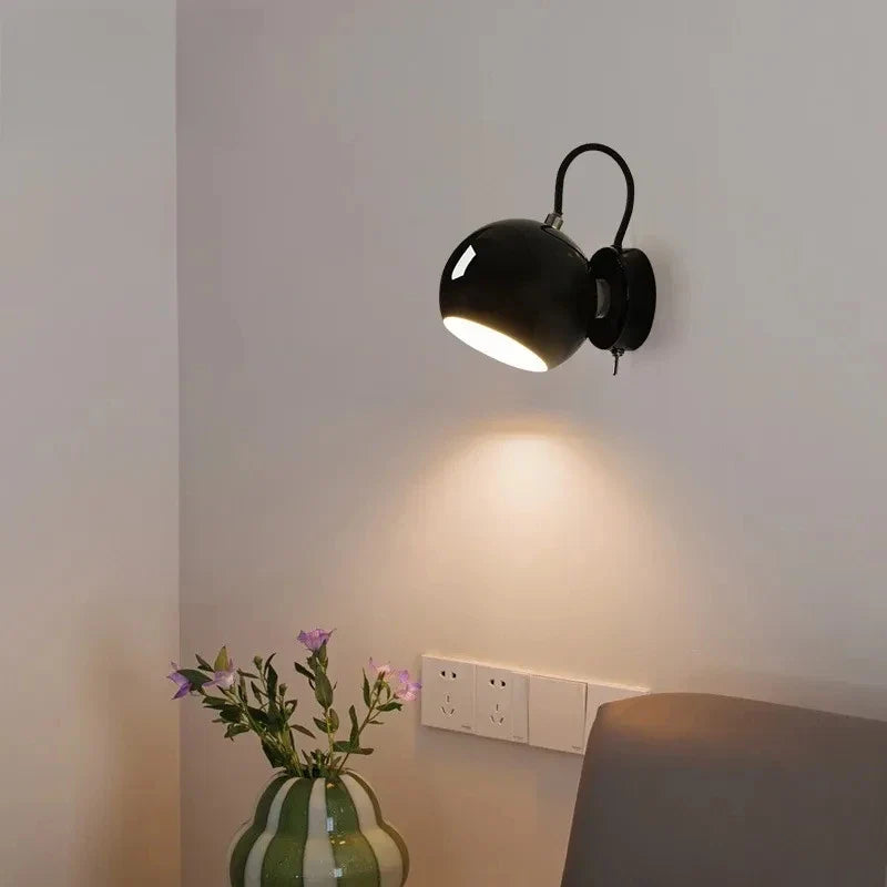Lámpara de Pared Nordic Cream | Luz de Cúpula Ajustable