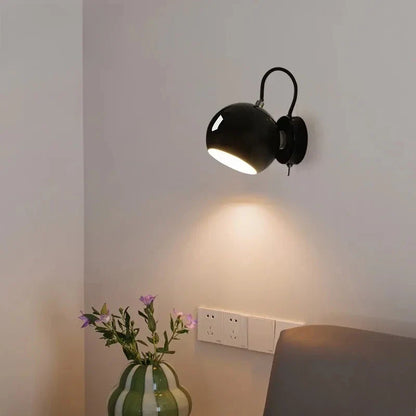 Lámpara de Pared Nordic Cream | Luz de Cúpula Ajustable