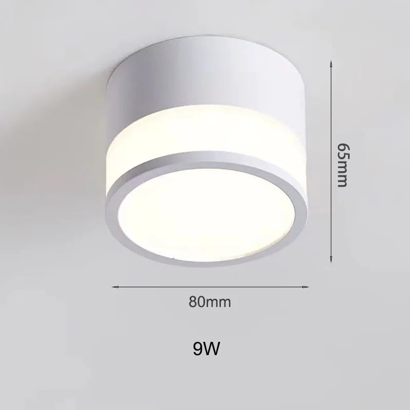 Luz empotrada LED de superficie Nordic | Luz de techo 9W / 15W